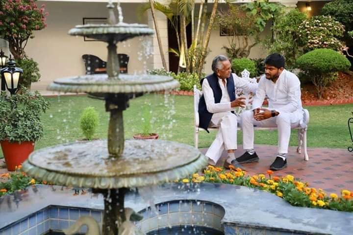युवा नेता हार्दिक पटेल जी और मध्यप्रदेश ओबीसी कांग्रेस समिति के अध्यक्ष एवं राज्यसभा सांसद राजमणि पटेल जी।
