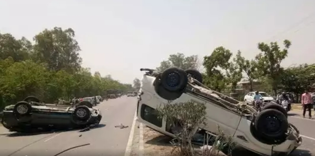 कांग्रेस विधायक अदिति सिंह के काफिले पर हमला, हाइवे पर पलटी कई गाड़ियां