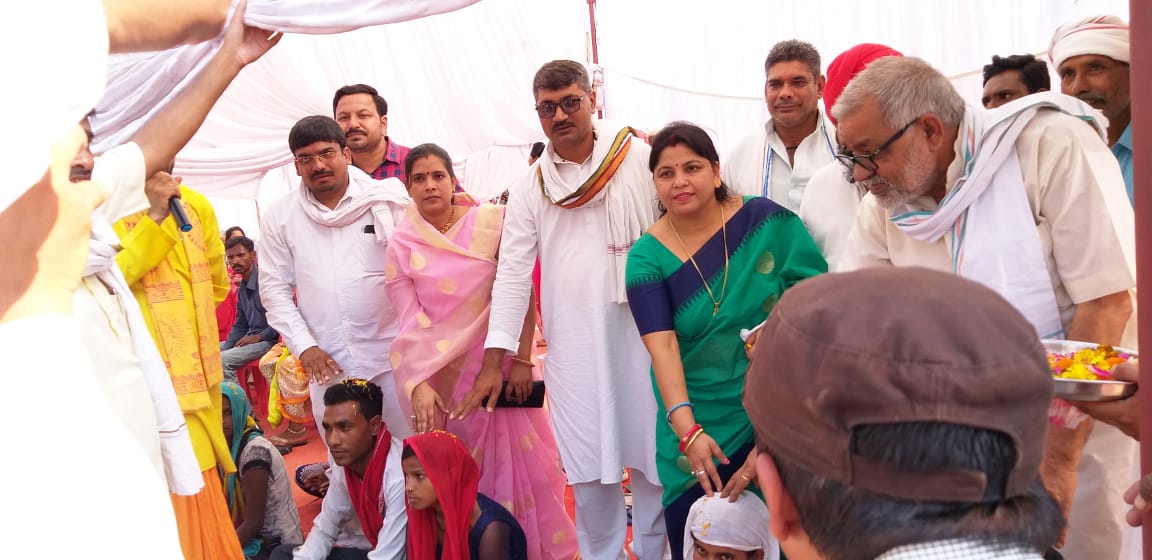 जनपद पंचायत रीवा के ग्राम पंचायत खैरा में आयोजित हुआ मुख्यमंत्री कन्या विवाह एवं निकाह कार्यक्रम