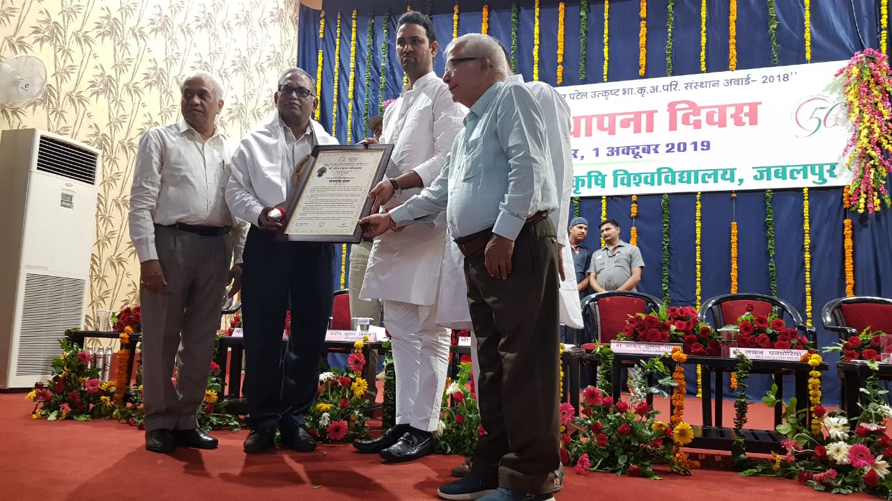 जवाहर रत्न अवार्ड  से सम्मानित हुए  रीवा कलेक्टर ओपी श्रीवास्तव