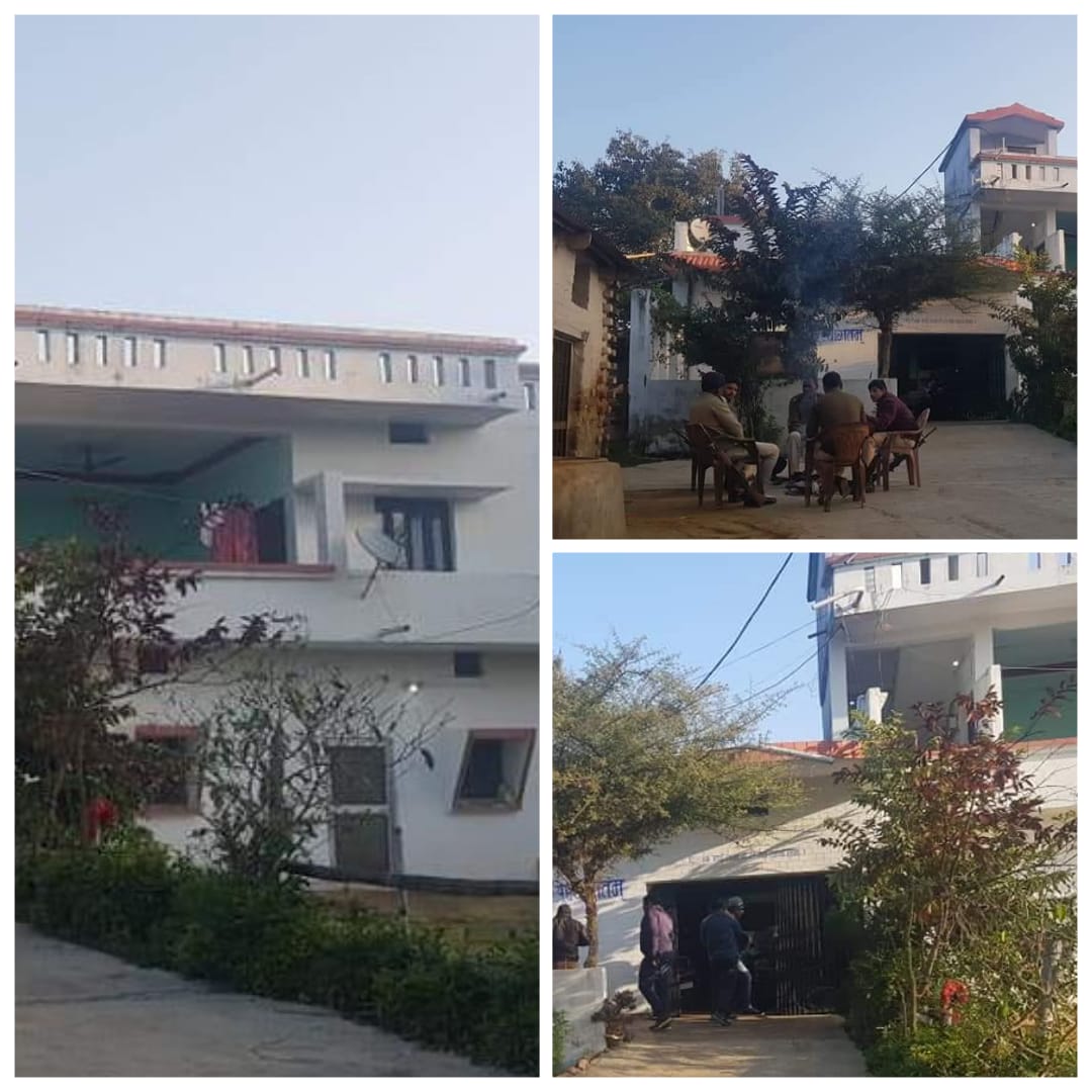 सिरमौर में पदस्थ सिंचाई विभाग के लेखा अधिकारी के घर अमवा में  लोकायुक्त का छापा। 