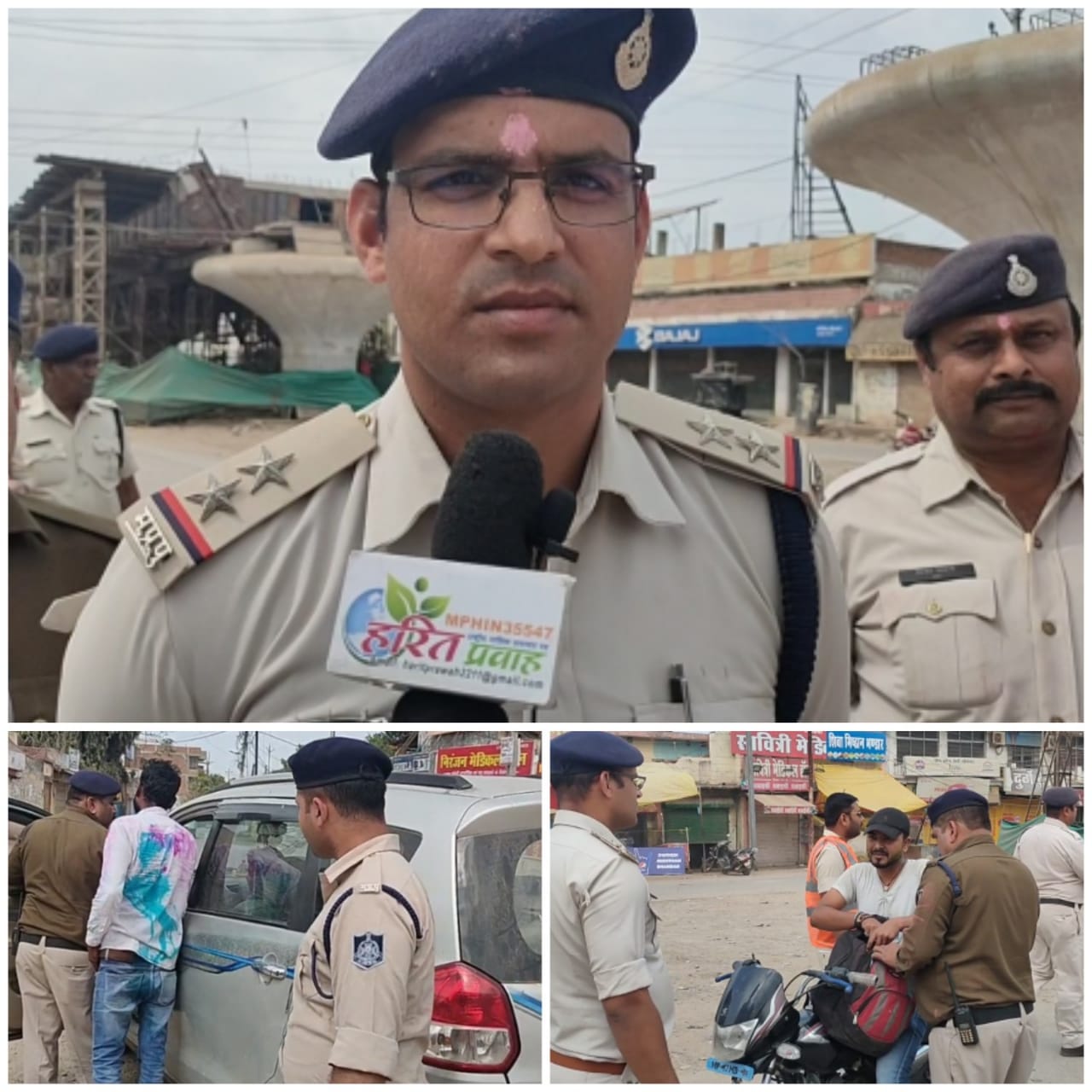  रीवा सामान पुलिस ने समान थाना क्षेत्र में लगाया होली के त्यौहार के मद्देनजर विशेष वाहन चेकिंग अभियान चलाकर