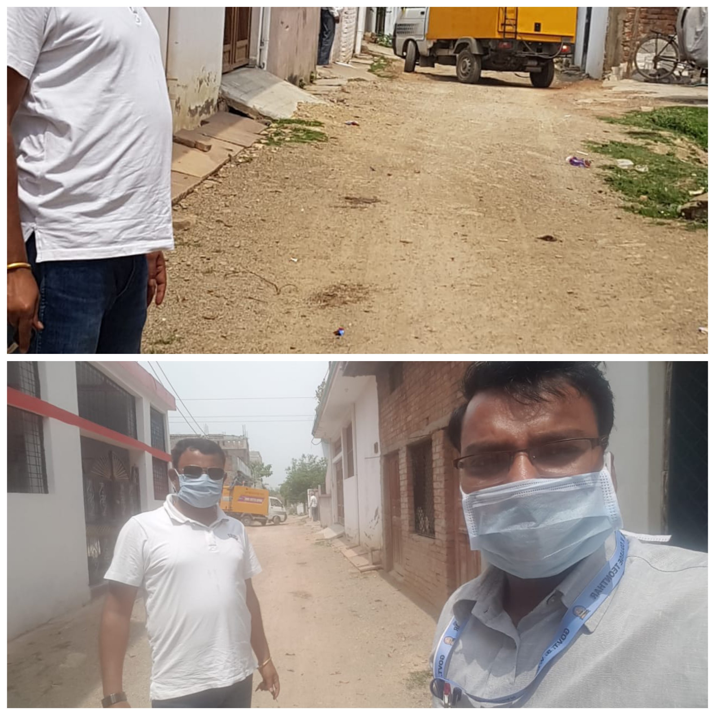 वार्ड की जनता की सुरक्षा करवाना मेरा कर्तव्य अशोक पटेल उर्फ झब्बू सुबह 7 बजे से वार्ड के कालोनियों में सेनेटाइजर का छिड़काव रहे हैं