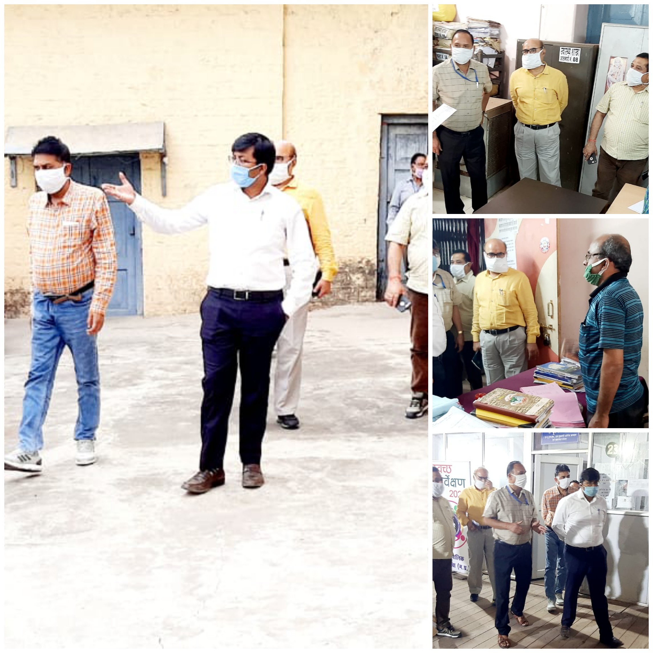  नगर निगम  कमिश्नर अर्पित वर्मा निरीक्षण एवं अधिकारियों कर्मचारियों को दिए गए आवश्यक दिशा निर्देश