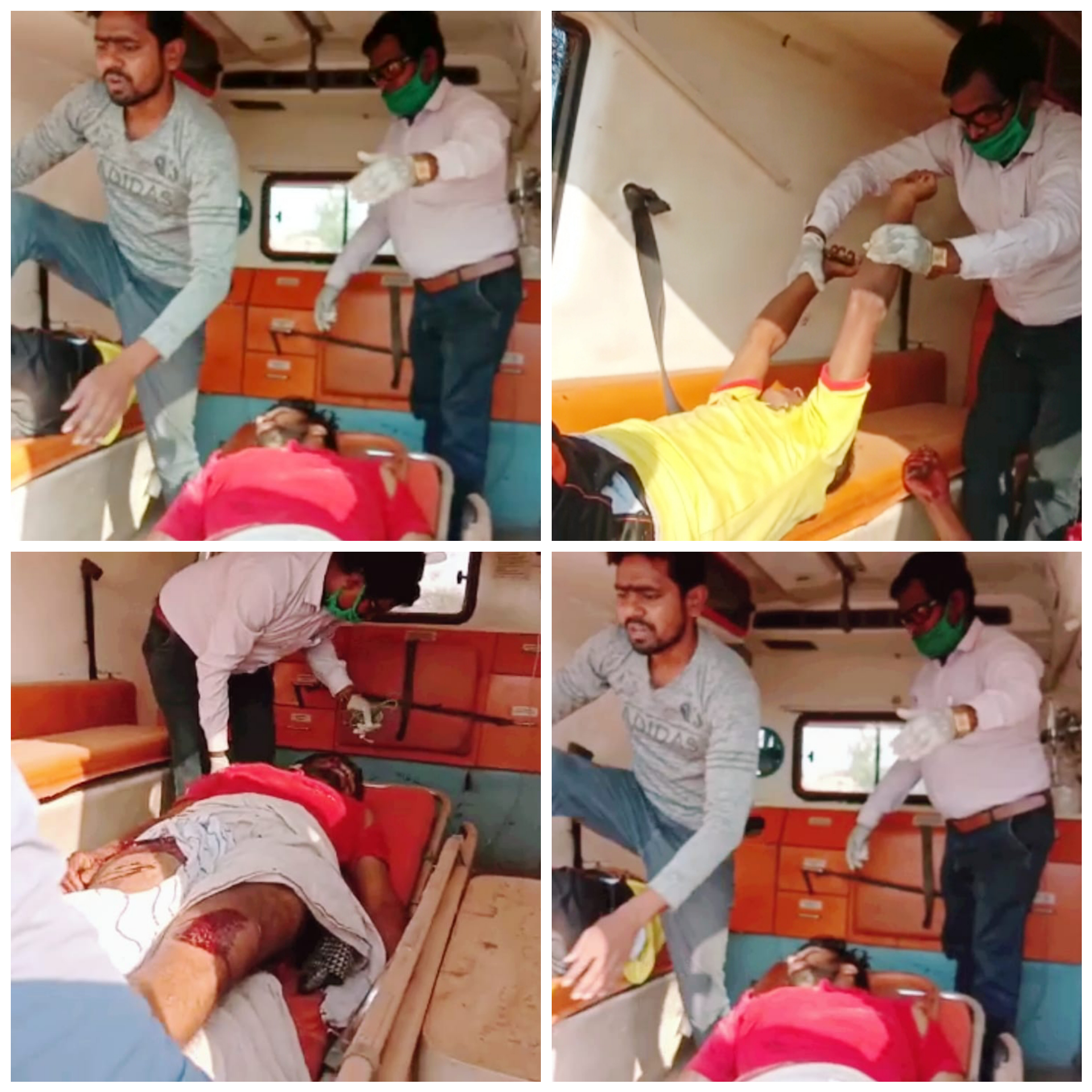 रीवा मऊगंज:दो मोटर साइकिलऔर  बुलेरो में भिड़ंत ।4घायल एक की स्थिति बेहद नाजुक
