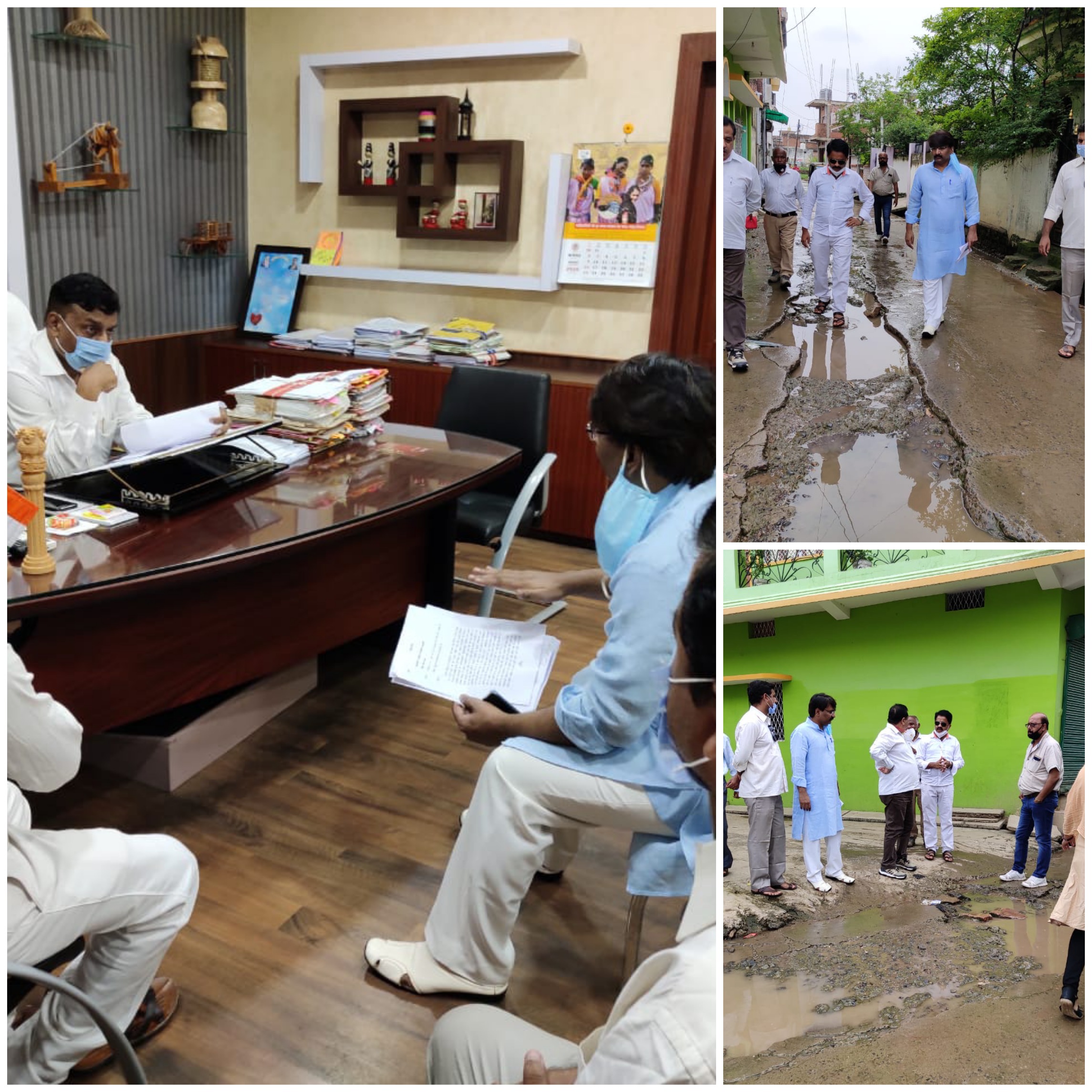  निर्धारित कार्यक्रम के अनुसार संभागीय कमिश्नर कार्यालय में धरना देकर संभागीय कमिश्नर महोदय को ज्ञापन सौंपा गया