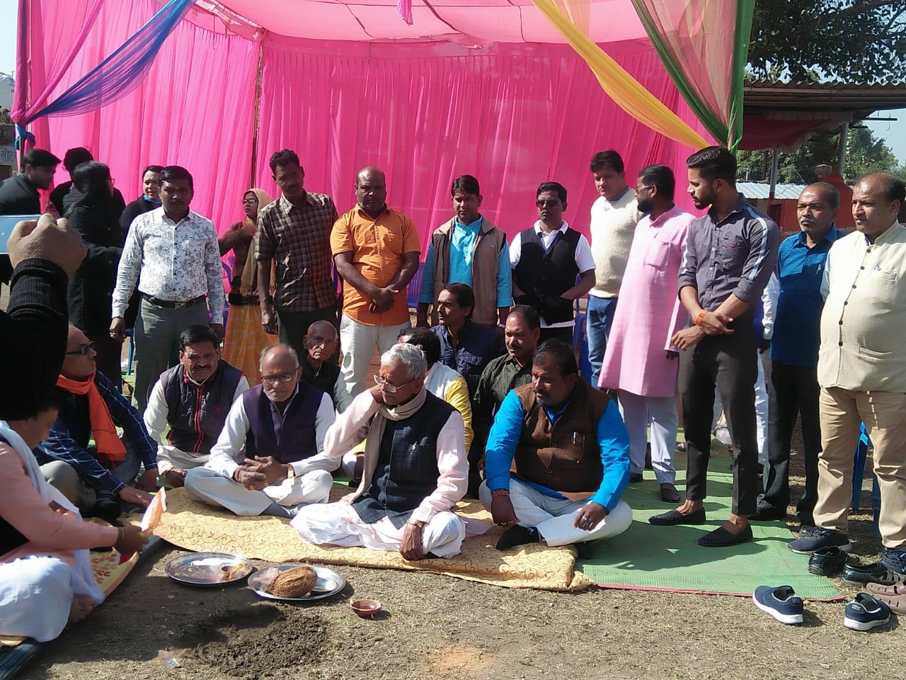 नगर परिषद नौरोजाबाद आज पूरा दिन चला भूमि पूजन का कार्यक्रम